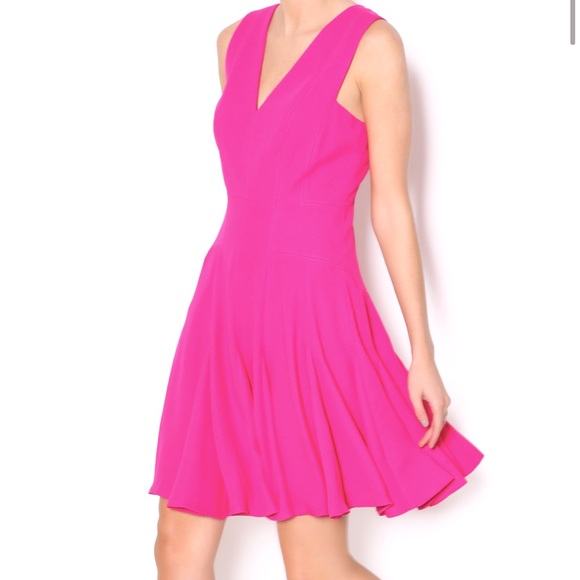 Rebecca Taylor Crepe V-Neck Dress - Picture 9 of 9